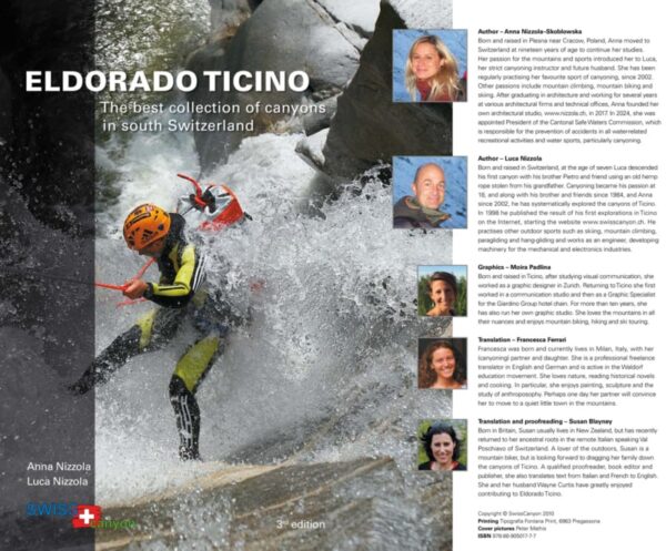 El Dorado Ticino 3a edicion libro de barrancos canyonign suiza