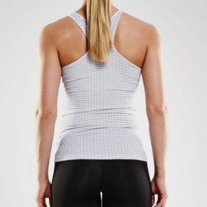 Essential Racerback Singlet W Trio White