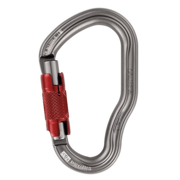 Vertigo Twist Lock Petzl mosquetón escalada y trabajos verticales