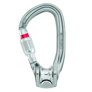 rollclip z petzl mosquetón con polea