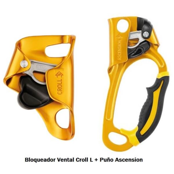 Pack Croll L + Ascension oferta material espeleología material técnico petzl