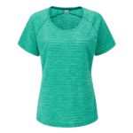 Wisp Tee Wmns Red Grapefruit Marl Rab camiseta mujer montaña