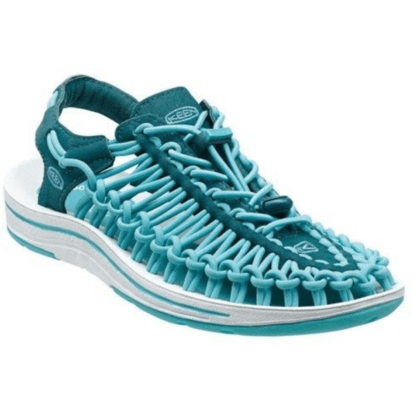 Uneek Ink Blue Capri sandalia cuerdas keen mujer verano