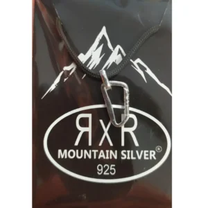 Colgante Mosqueton collar pulsera escalada montaña bisutería joyería plata