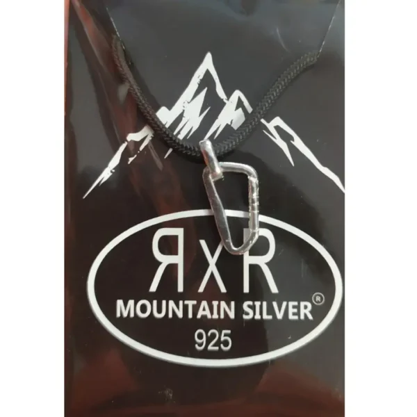 Colgante Mosqueton collar pulsera escalada montaña bisutería joyería plata
