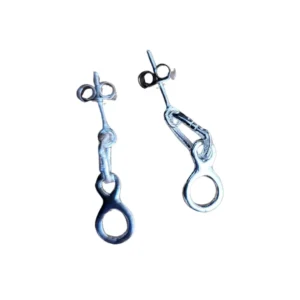 Pendientes Mosquetón Ocho collares pendientes pulseras joyería escalada y montaña