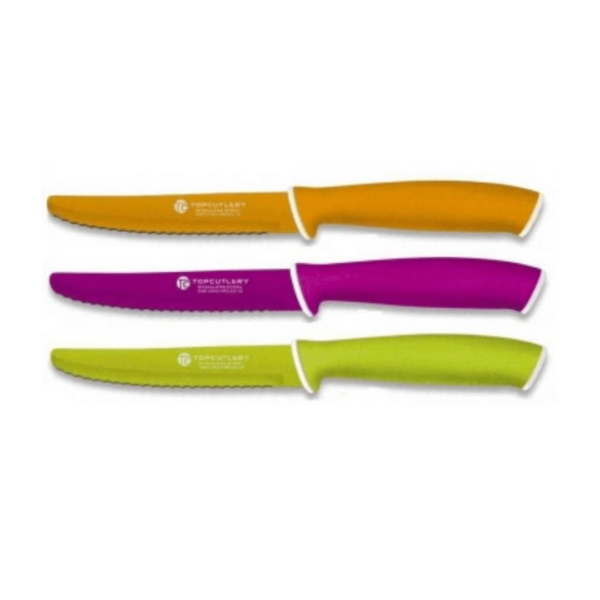 Cuchillo Dientes Cocina Colores Redondo