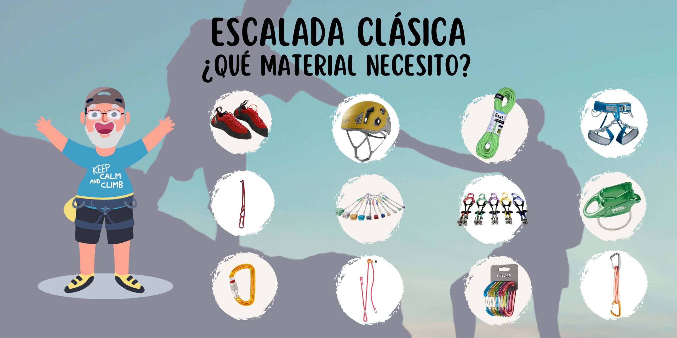 MATERIAL DE ESCALADA: EL IMPRESCINDIBLE PARA INICIARSE Y PARA VETERANOS