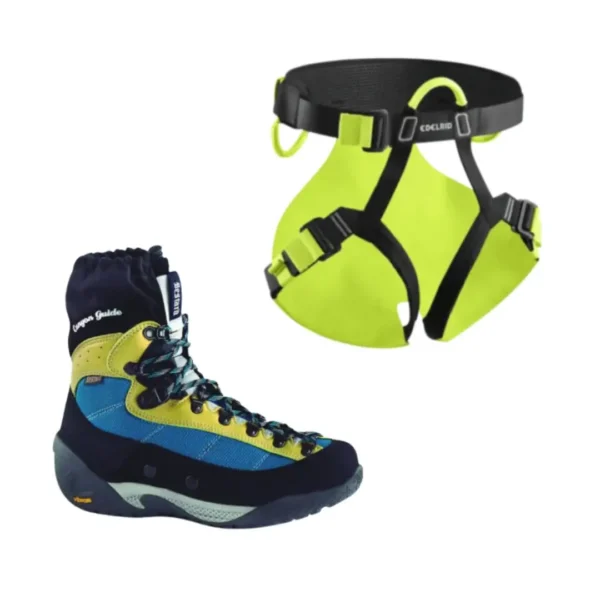 Canyon Guide Lady + Irupu II pack oferta barranquismo arnés y botas de barrancos