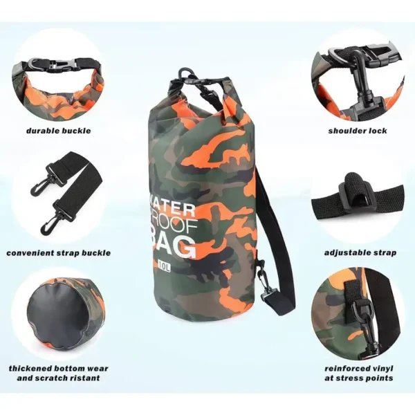 Water Proof Bag Camo 10l bolsa impemeable bolsa estanca lhotse