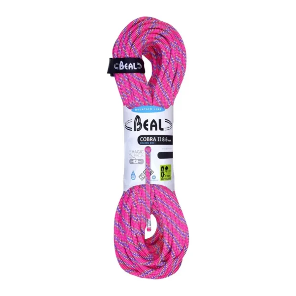 Cobra II 8.6mm Golden Dry 50m cuerda escalada y alpinismo beal